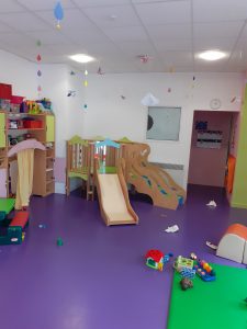 Salle motricité crèche garde d'enfants Rennes Beauregard